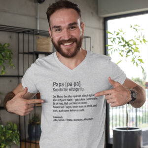T-shirt Definition Papa Transferdruck von creMoNDi